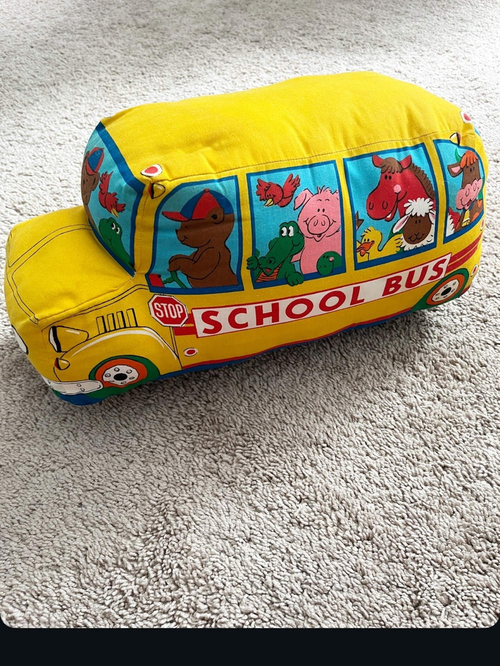Vintage “Teacher Pet Express” Sculptured Pillow